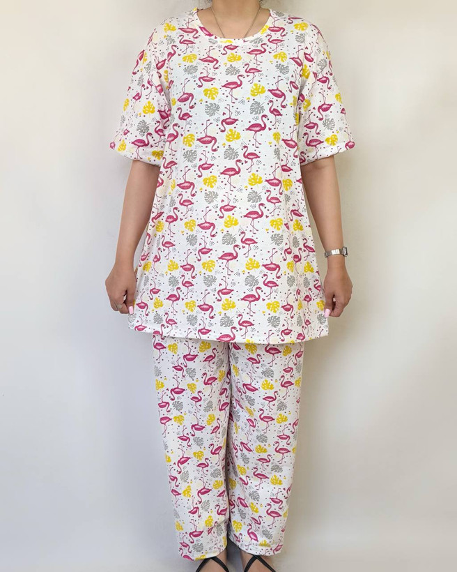 ست تیشرت شلوار فلامینگو