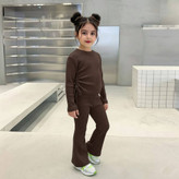 ست بلوز شلوار قهوه ای