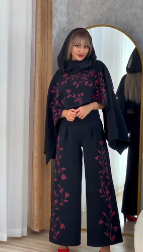 ست کراپ شلوار مازراتی یلدا