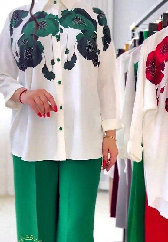 شومز شلوار زنانه مازراتی سبز