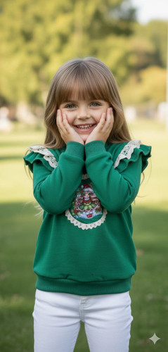 بلوز بچگانه چیندارسبز