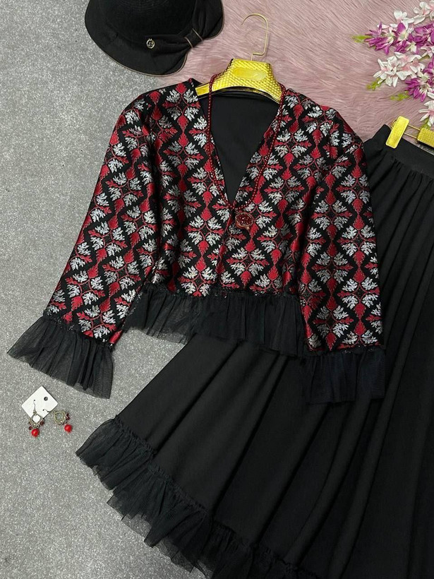 کت و دامن عروسکی زنانه یلدایی کد ۲