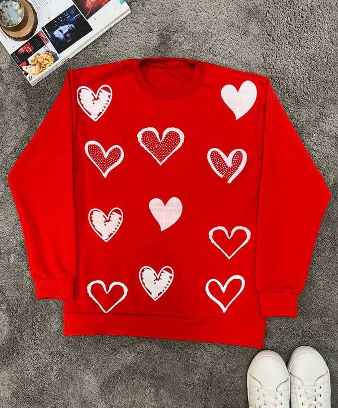 بلوز زنانه یلدایی قلب