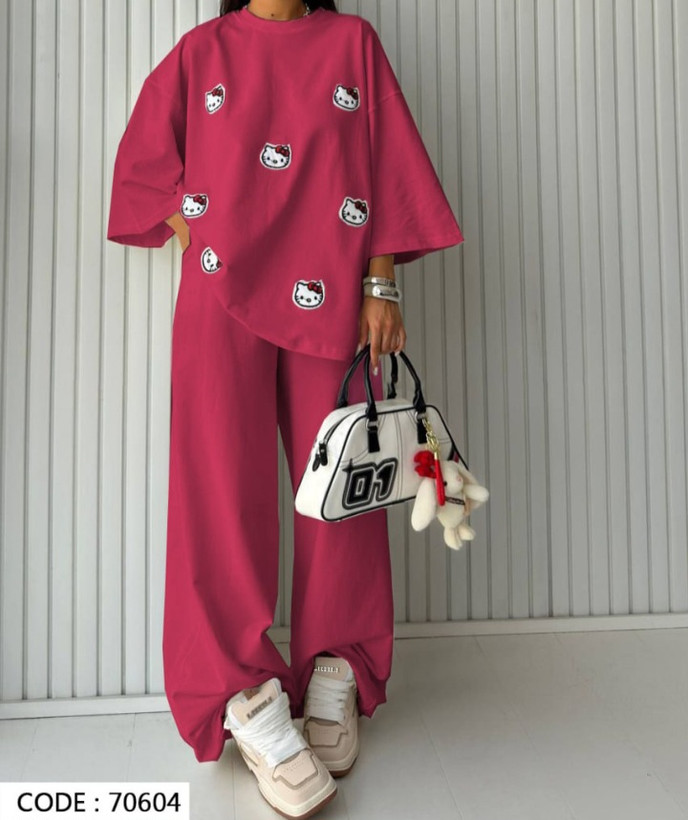 ست تیشرت شلوار زنانه اور سایز