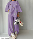 ست تیشرت شلوار زنانه فوق العاده آزاد