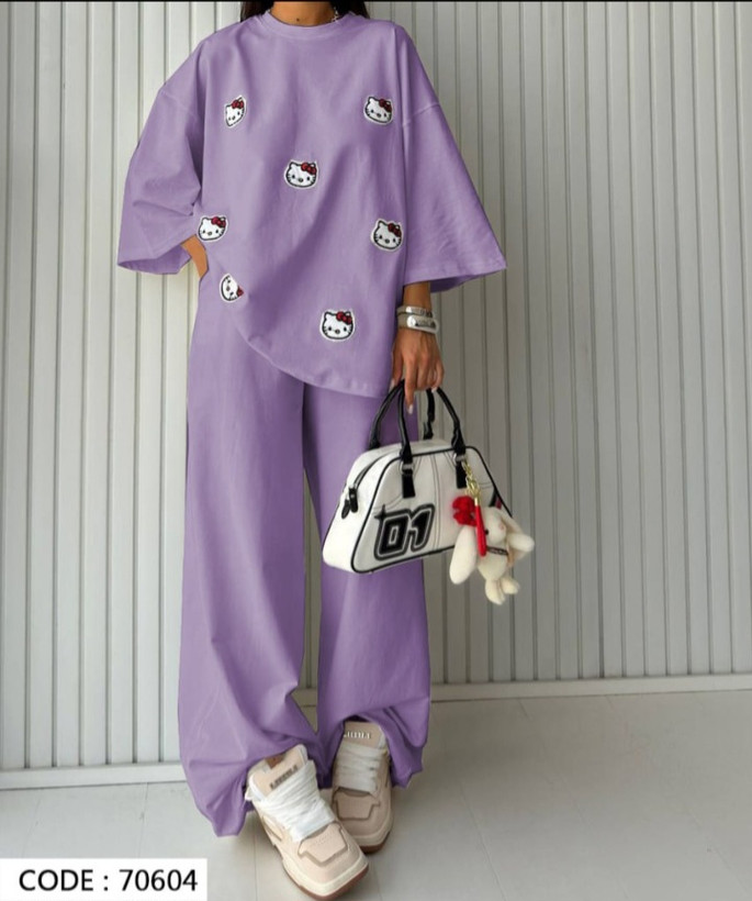 ست تیشرت شلوار زنانه فوق العاده آزاد