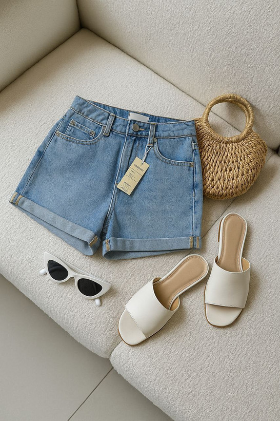 شلوارک زنانه جین وارداتی