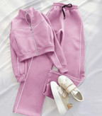 ست سوئیشرت شلوار صورتی