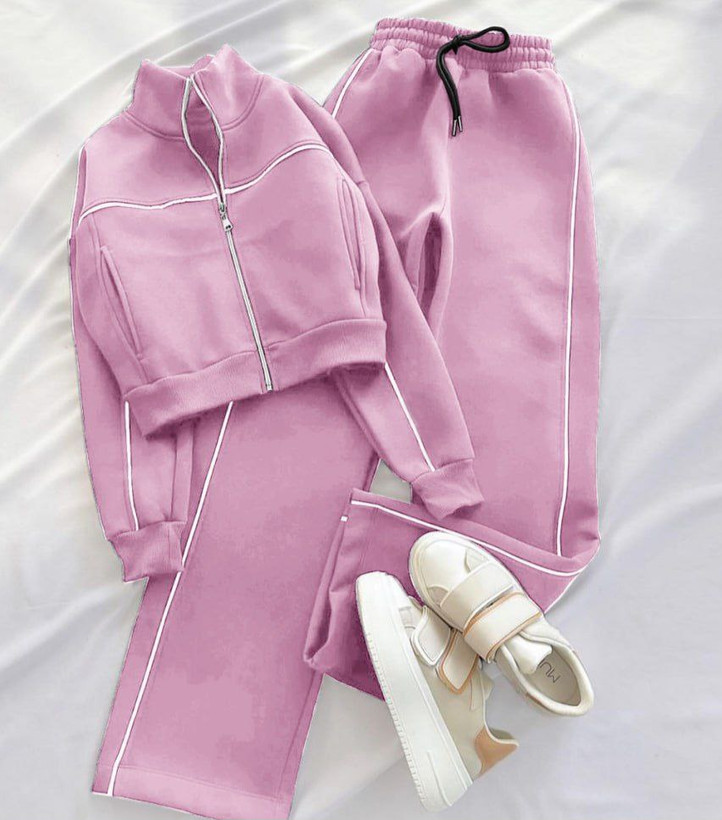 ست سوئیشرت شلوار صورتی