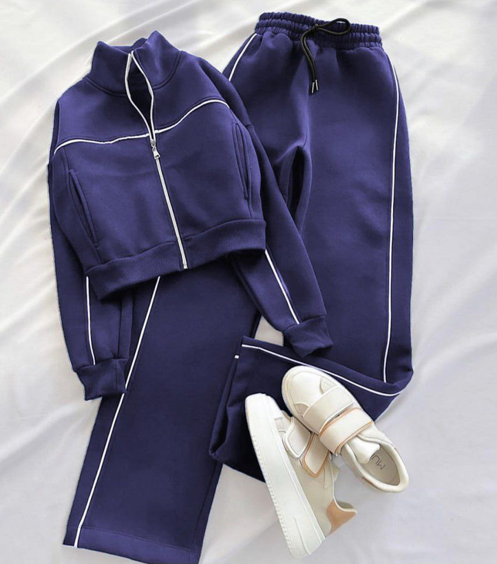 ست سوئیشرت شلوار دخترانه سورمه ای