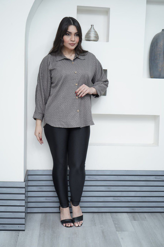 شومیز زنانه کوک دوزی شطرنجی