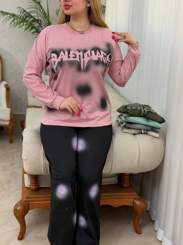 ست بلوز شلوار زنانه بلوز صورتی