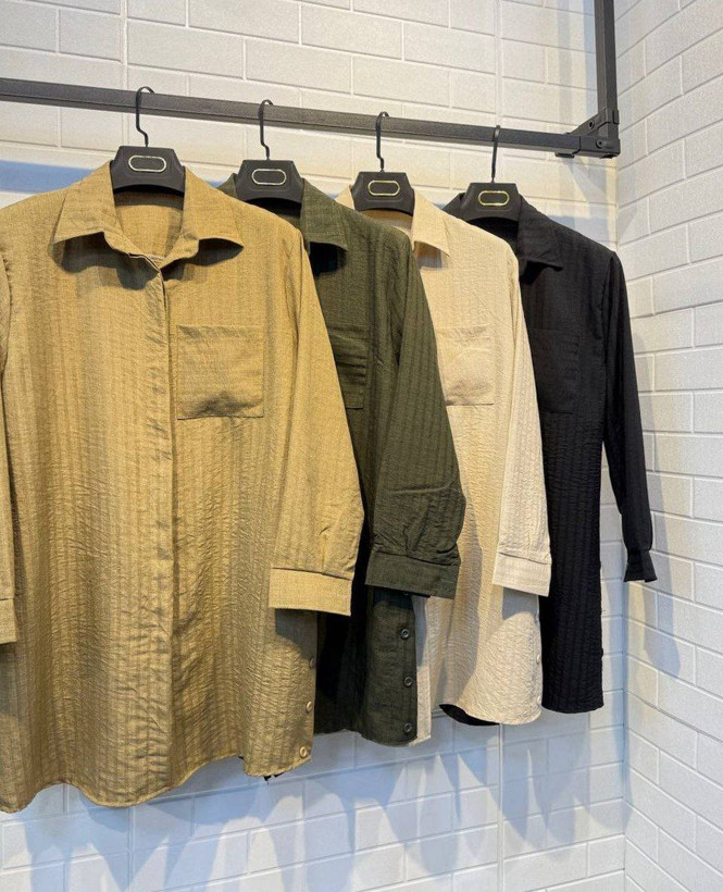 مانتو زنانه بغل دکمه رنگ بندی