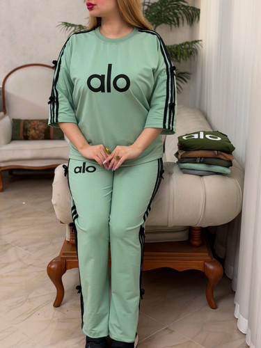 ست تیشرت شلوارسبز