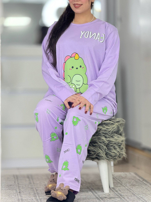 ست بلوز شلوار زنانه دایناسور