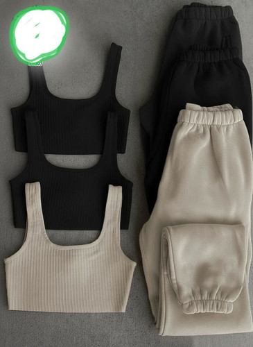 ست کراپ شلوار زنانه