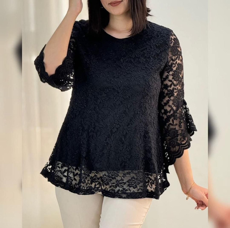 شومیز زنانه دانتل گیپور درجه یک