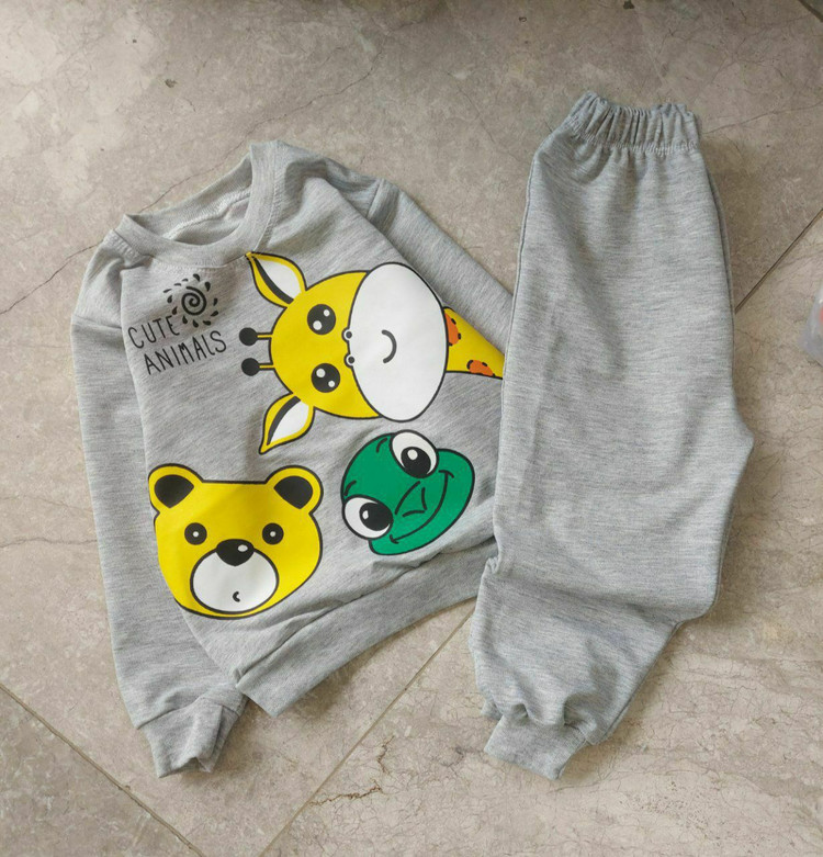 ست بچگانه ملانژ دورس گرم بالا