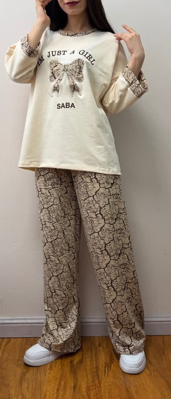 ست تیشرت شلوار گلکسی اسپان