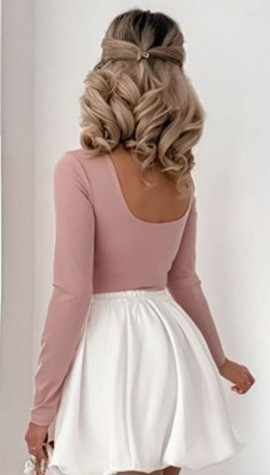 دامن زنانه از نمای پشت