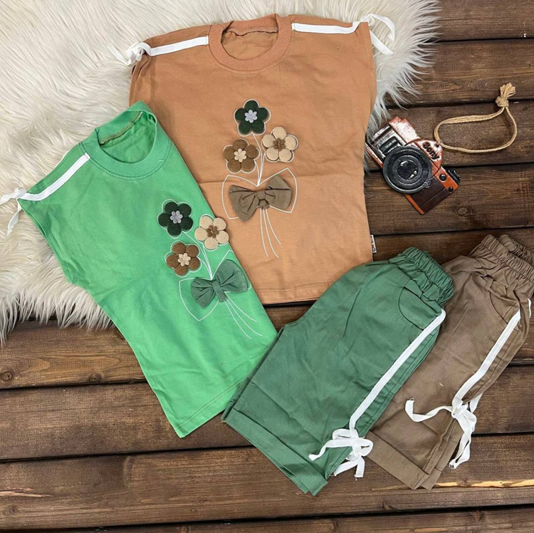 ست تیشرت شلوارک دخترانه