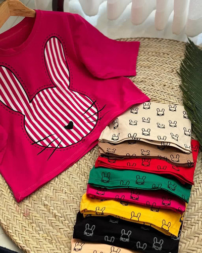 ست کراپ شلوارک خرگوش